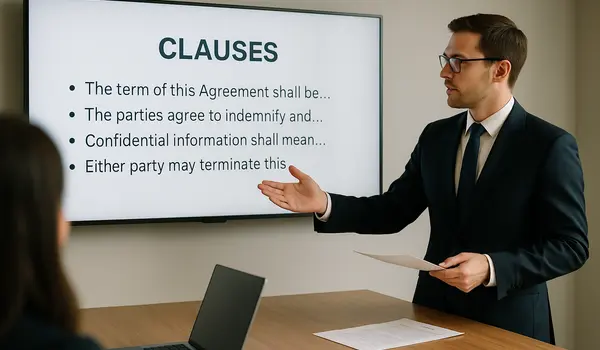 a lawyer using a tv screen to give a presentation from Lemon Law Lawyer Los Angeles in Torrance, CA - Torrance CA